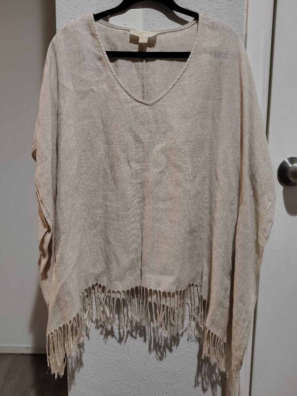 MICHAEL Michael Kors 100% Linen Poncho